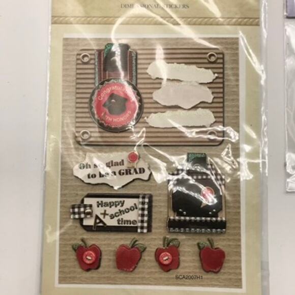 Set of 16 Miss Elizabeth's Handmade & Crystal Stickers Scrap Booking Packets - Picture 12 of 16